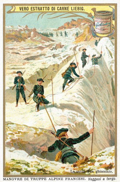 Sobre um glaciar (cromolitho) de European School