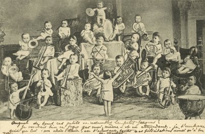 Orquestra de bebés (litografia) de European School