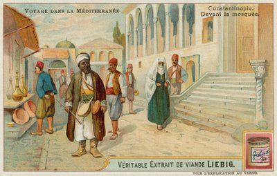 Fora da mesquita em Istambul de European School