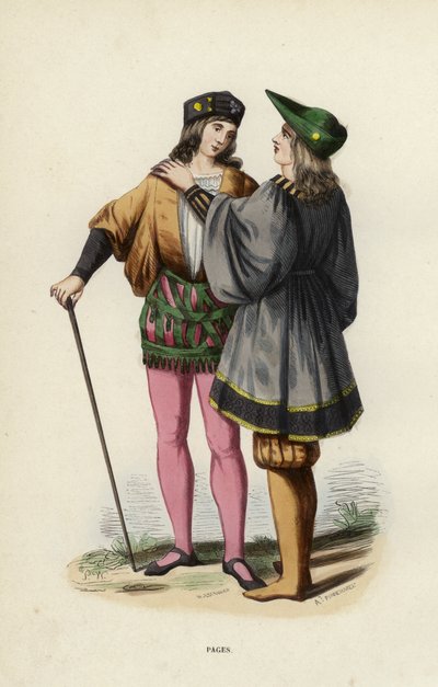 Páginas (gravação a cores) de European School