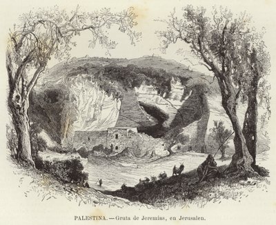 Palestina, Gruta de Jeremias, em Jerusalém de European School