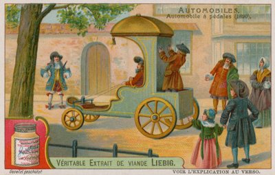 Carro do pedal, 1690 de European School
