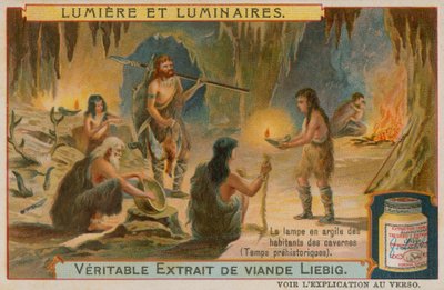 Lâmpadas de argila pré-históricas de European School