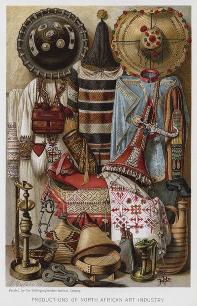 Produções da Arte-Indústria Norte-Africana (chromolitho) de European School