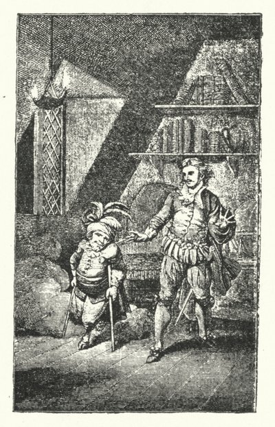 Cena de Der krumme Teufel, a primeira ópera de Joseph Haydn (gravura) de European School