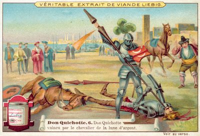 Cena de Dom Quixote (chromolitho) de European School