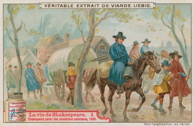 Shakespeare com atores viajantes, 1590 de European School