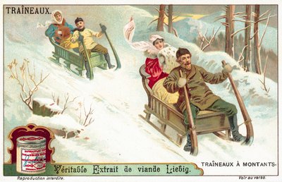 Sledging (chromolitho) de European School