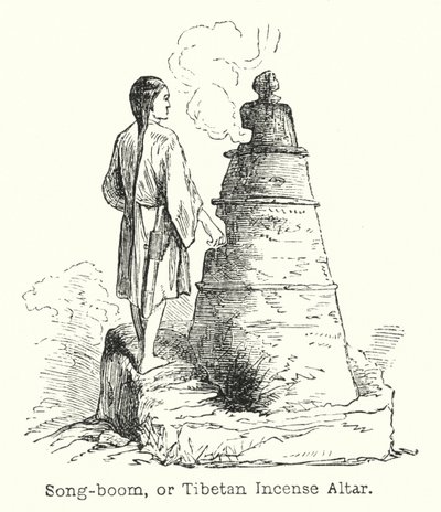 Song-boom, ou Altar de Incenso Tibetano (gravura) de European School
