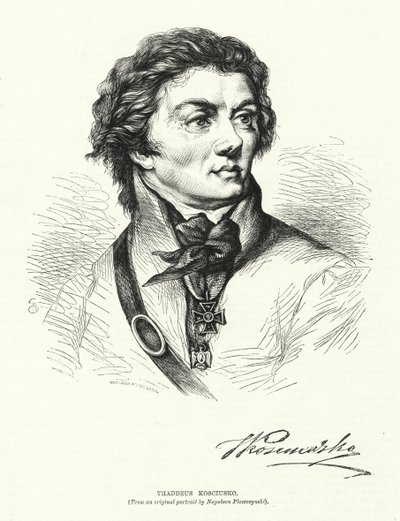 Thaddeus Kosciusko (gravura) de European School