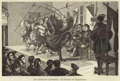 Os chineses na Califórnia - O palco do Teatro Real de European School