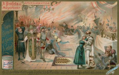 A destruição de Munster (cromolitografia) de European School