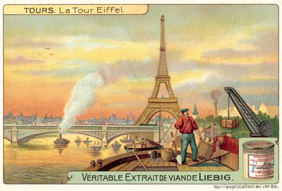 A Torre Eiffel, Paris (chromolitho) de European School