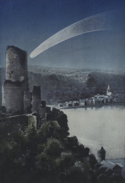 O Grande Cometa de 1811 (cor litho) de European School