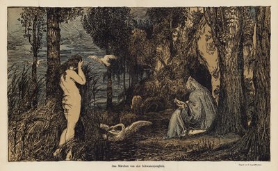 The Tale of the Swan Virgin (cor litho) de European School