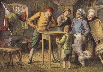 Os Três Irmãos (litografia a cores) de European School