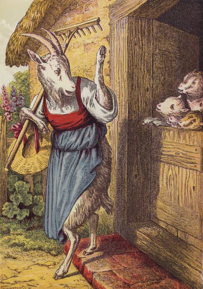 O Lobo e os Sete Cabritos (cor litho) de European School