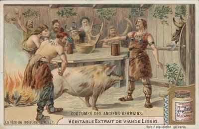 A festa do solstício de inverno (cromolitho) de European School