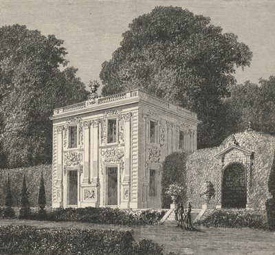 Um pavilhão em Marly (gravura) de European School