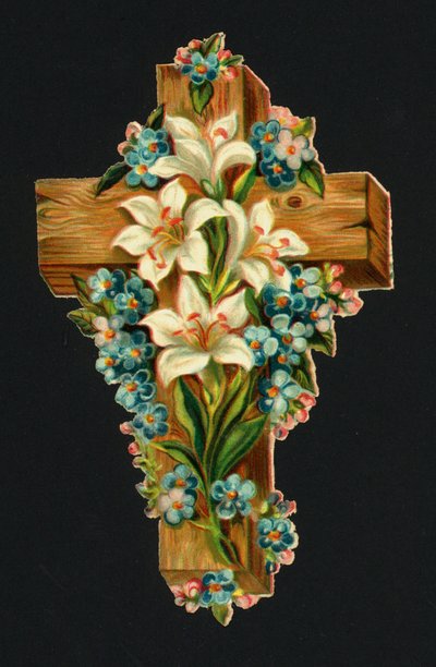 Sucata vitoriana: Santa Cruz (chromolitho) de European School