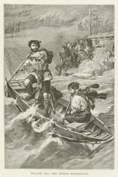 William Tell e Conrad Baumgarten (gravura) de European School