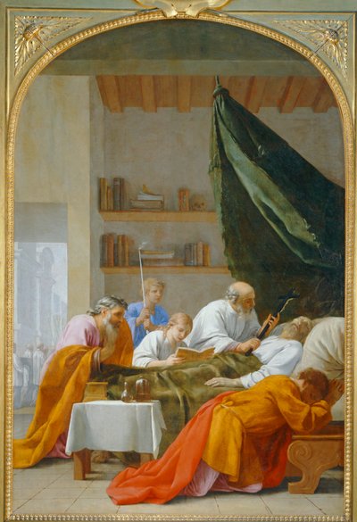 Morte de Raymond Diocrès - A morte de Raymond Diocrès ... de Eustache (studio of) Le Sueur