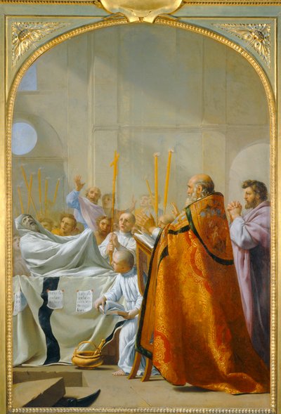 Raymond Diocrès respondendo após a sua morte - Raymond Diocrès respondendo após a sua morte ... de Eustache (studio of) Le Sueur