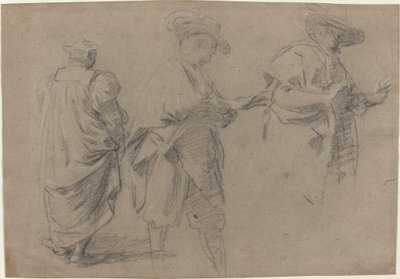 Um juiz e dois senhores advogados de Eustache Le Sueur