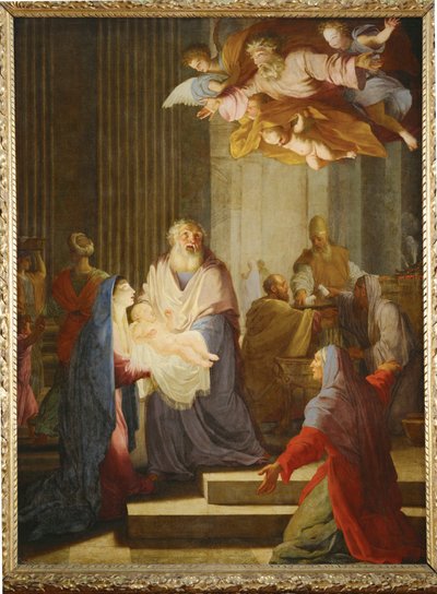 Apresentação no Templo (pintura sobre tela) de Eustache Le Sueur