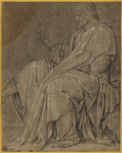 Estudo para Saint Louis curando os enfermos de Eustache Le Sueur