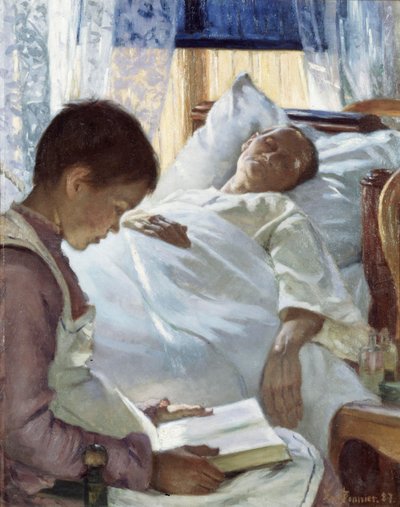 Reflexo em azul, 1887 de Eva Bonnier