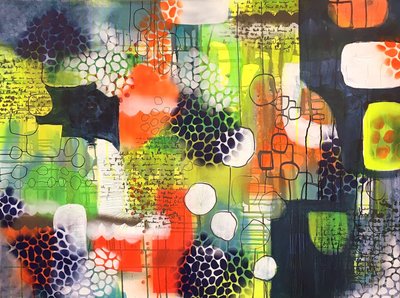 Camadas abstratas vibrantes de Eva Vig