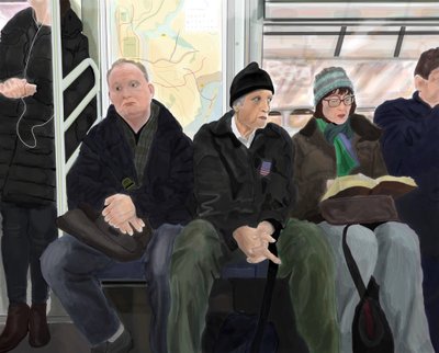 Viajantes no comboio F de Evan Sklar