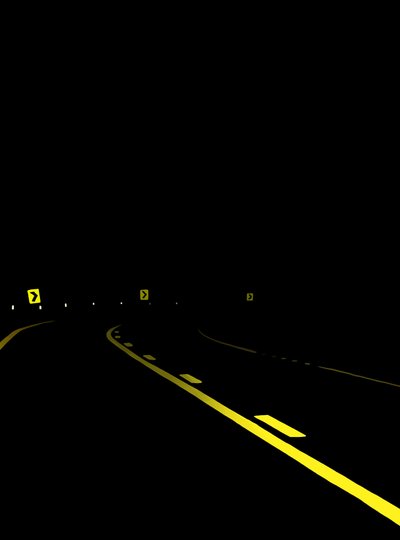 Conduzir na estrada à noite # 7 Brooklyn (arte digital) de Evan Sklar