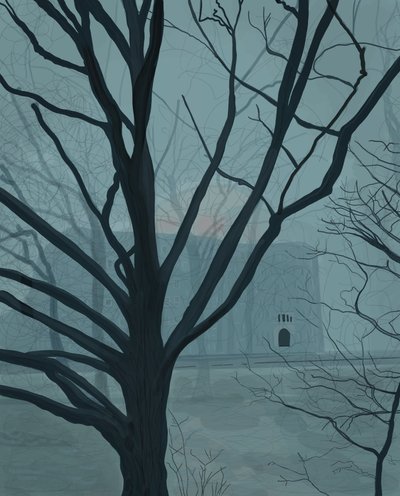 Parque Fog Prospekt, Brooklyn (arte digital) de Evan Sklar