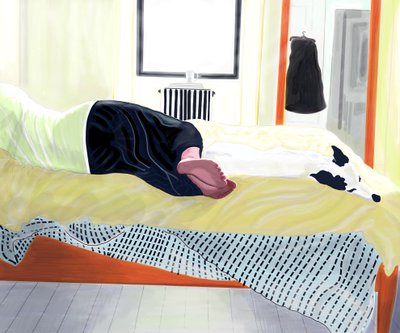 Michelle e Minnie a dormir a sesta, Brooklyn (arte digital) de Evan Sklar