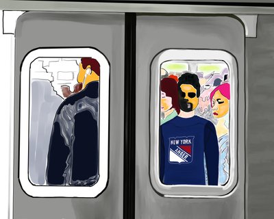 New York Anger (arte digital) de Evan Sklar