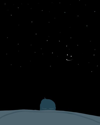 Dormir sob as estrelas (arte digital) de Evan Sklar