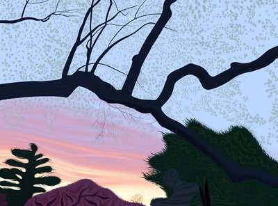 primavera, Prospect Park, 2025 (arte digital) de Evan Sklar