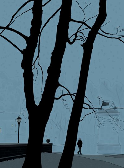 Entrada da Terceira Avenida, Prospect Park (arte digital) de Evan Sklar