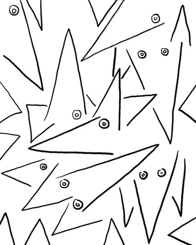 Demasiados cães, c.2020-24 (arte digital) de Evan Sklar