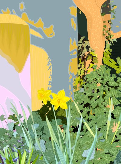 Dois narcisos.jpg, c.2020-24 (arte digital) de Evan Sklar