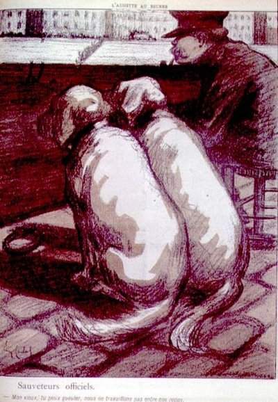 Os salva-vidas oficiais, "Meu velho, você pode gritar, mas nós não trabalhamos durante as refeições", p.1183 de 