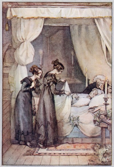 Ilustração para Cranford pela Sra. Gaskell (cor litho) de Evelyn Paul
