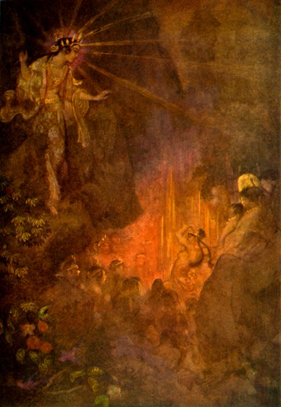 ‘Uzume Ame-no-Uzume s te ward Rio city ty f sweet terraço’, 1912. de Evelyn Paul