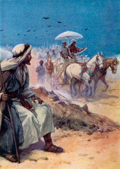 Philip e o Africano (cor litho) de Evelyn Stuart Hardy