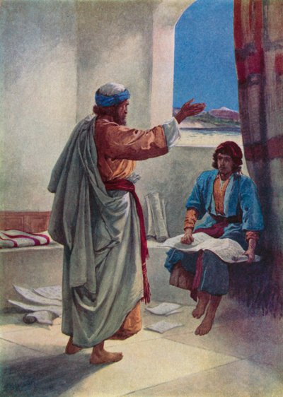Timóteo que ajudou Paul (cor litho) de Evelyn Stuart Hardy