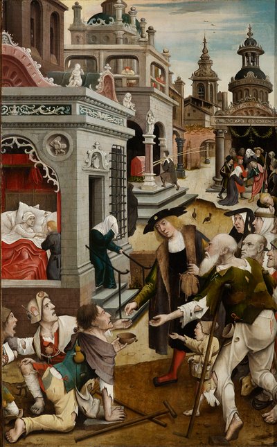 Cena da vida de São Roque, 1517. de Everaert Orley
