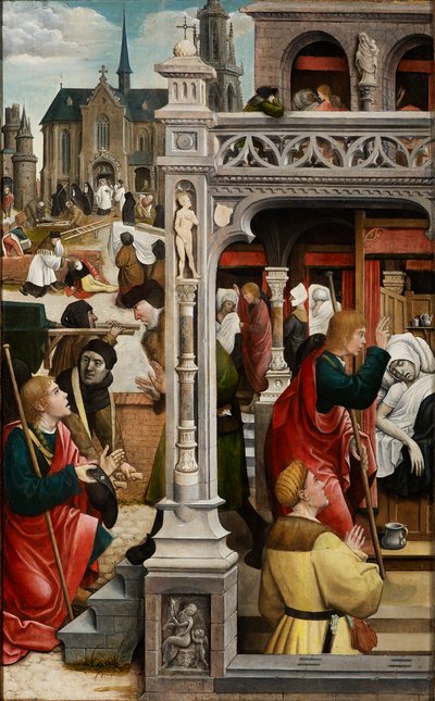 Cena da vida de São Roque, 1517. de Everaert Orley