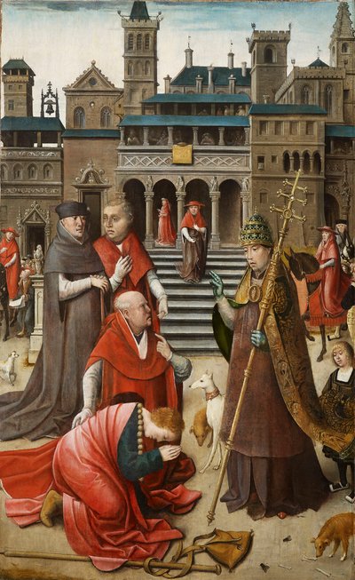 Cena da vida de São Roque, 1517. de Everaert Orley